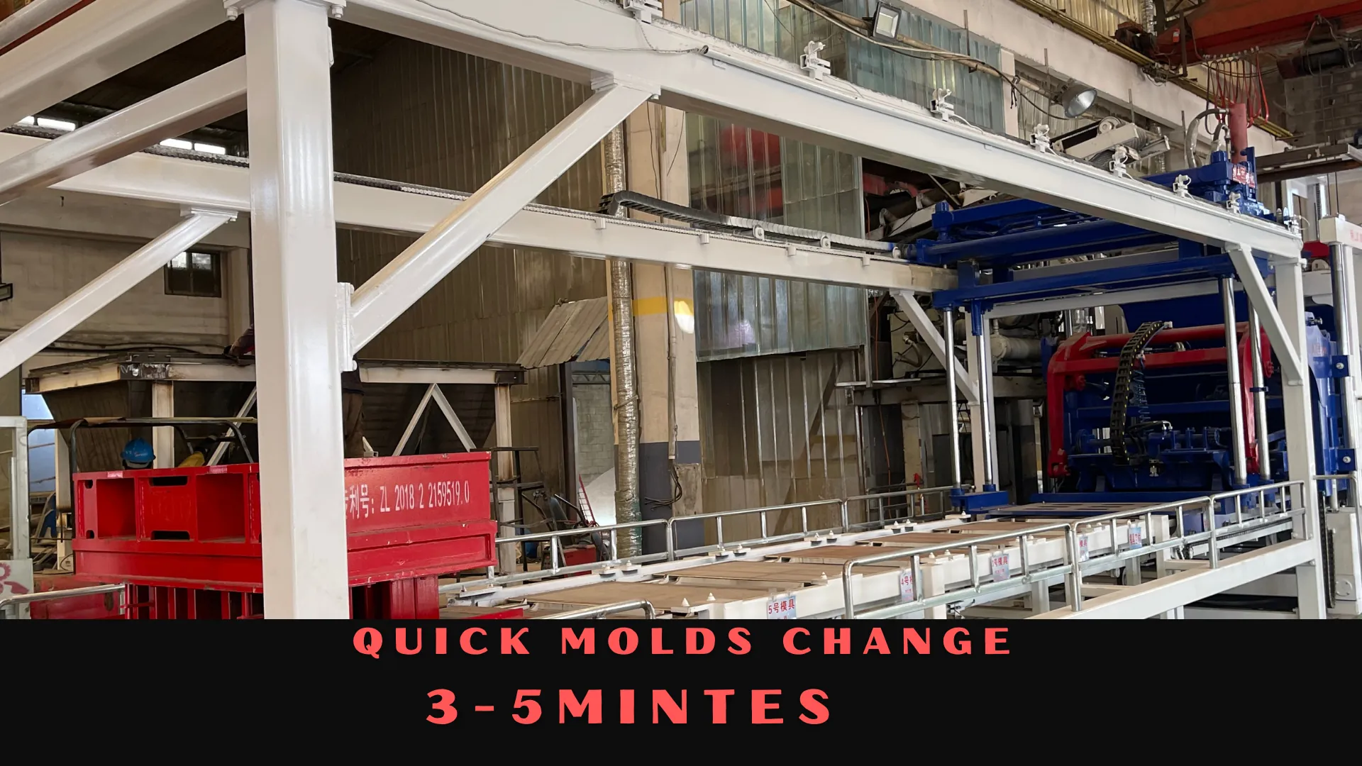 GREEN & STRONG concrete block machine